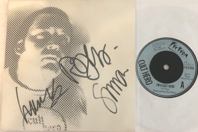 The Cure / Cult Hero - I Dig You Rare U.K. 7" Single Hand Signed