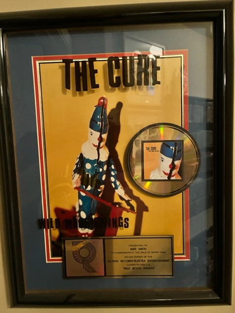 The CURE - Wild Mood Swings RIAA Certified Record Award