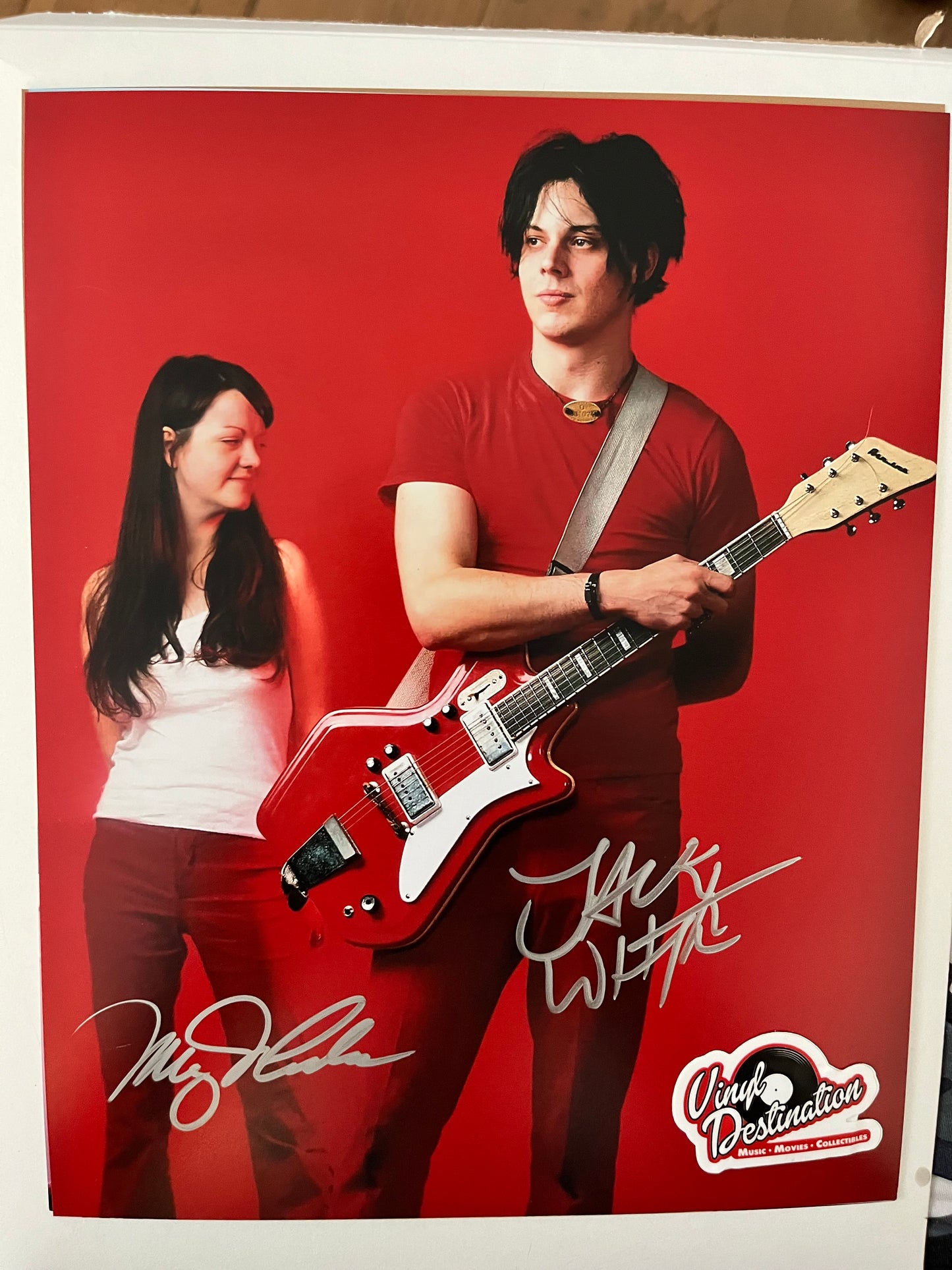 The White Stripes - Hand Signed 8 x 10 Photo. Jack & Meg