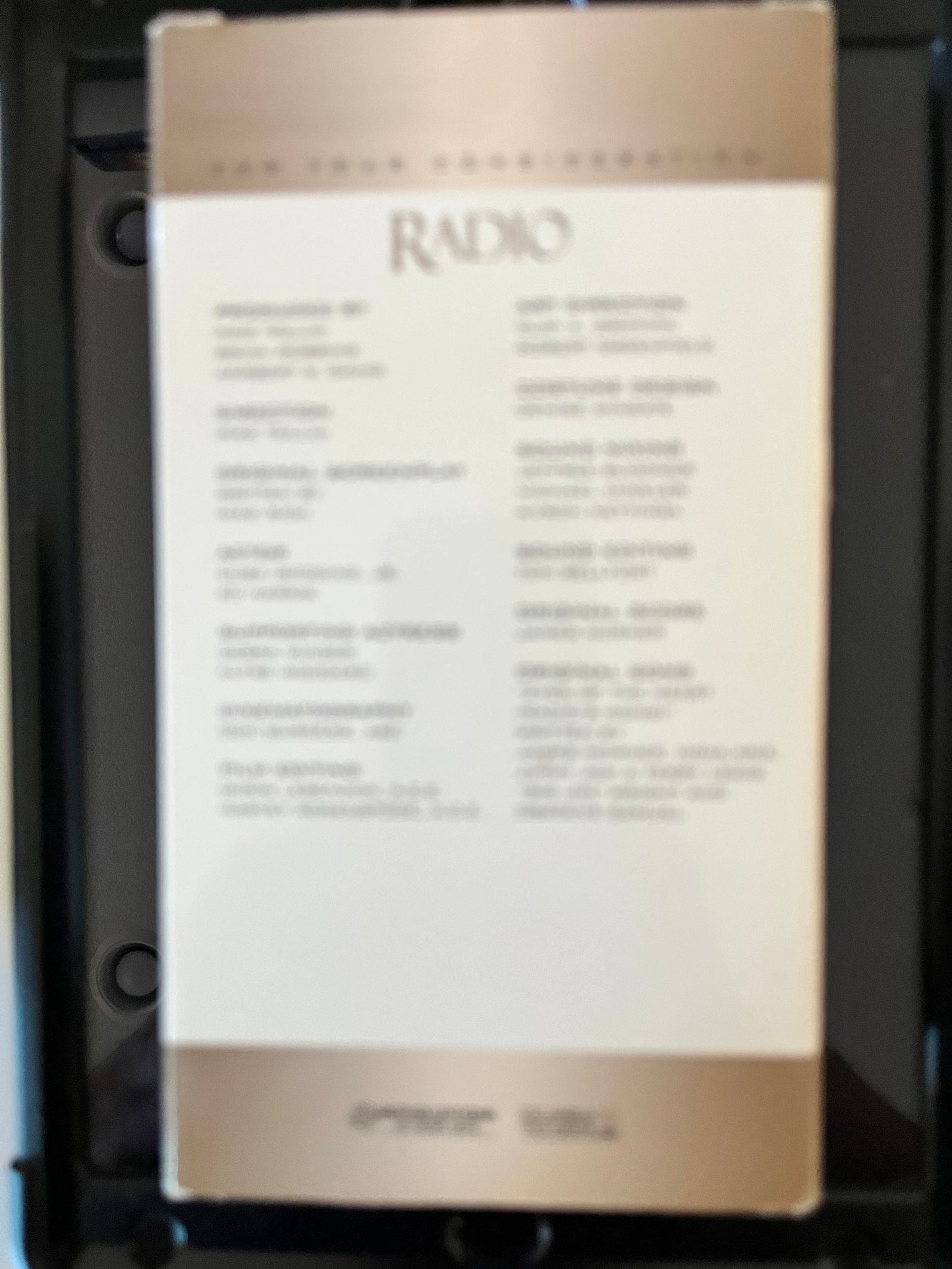 RADIO - RARE Promotional ONLY VHS Screener