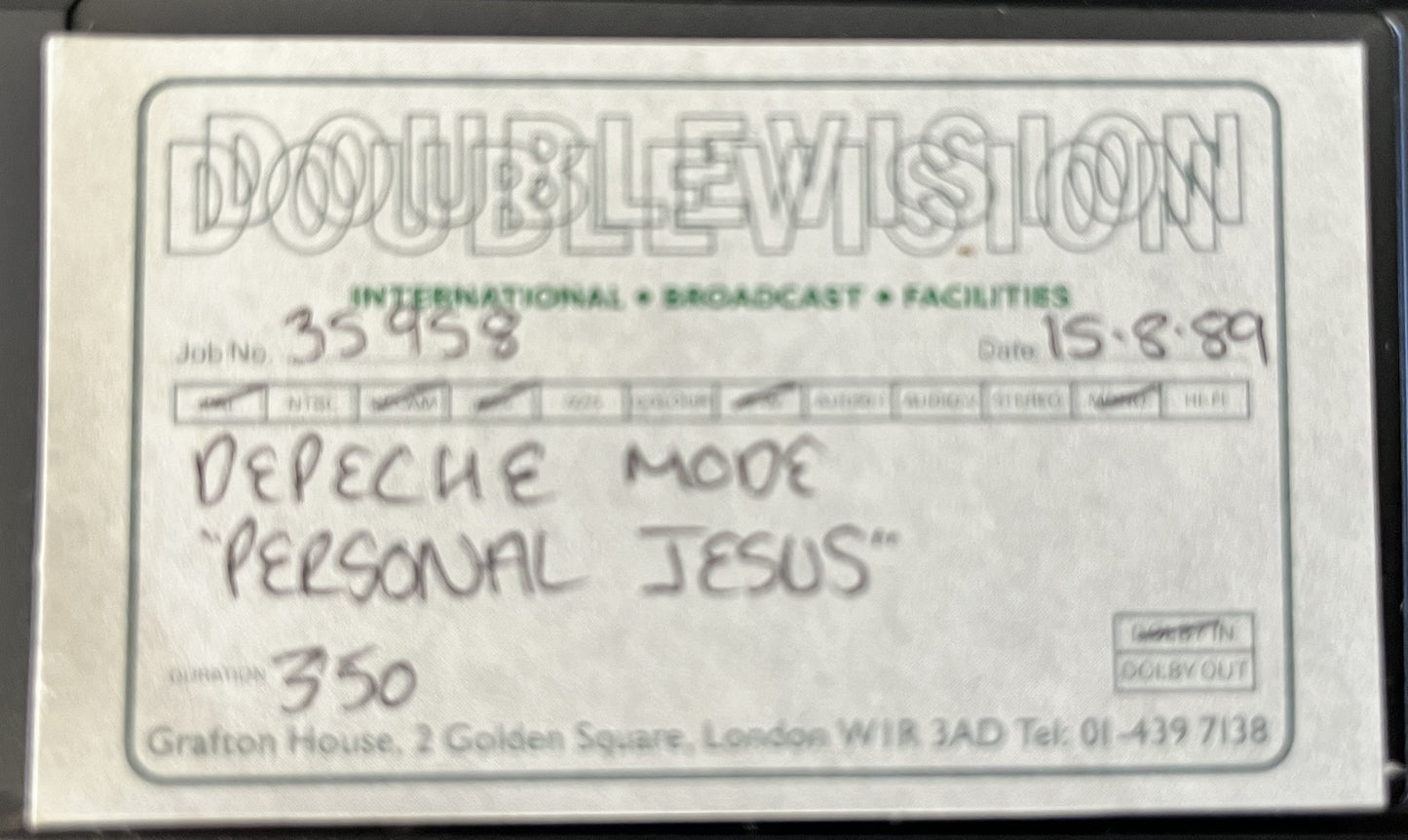 Depeche Mode - Personal Jesus - RARE U.K. Promotional Only VHS