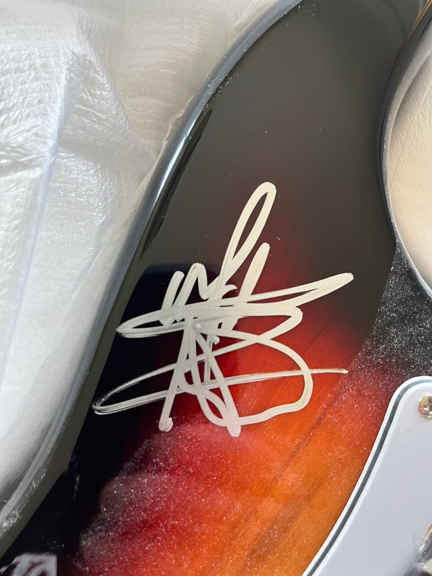 Depeche Mode - Hand Signed Full Size Electric Guitar Gore / Gahan / Fletcher