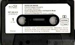 Depeche Mode - Everything Counts - VERY RARE German ONLY Cassette Single