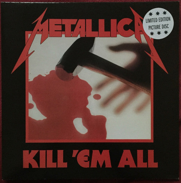 METALLICA - Kill 'Em All U.K. Import Picture Disc LP With Picture Sleeve