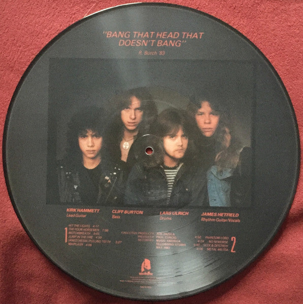 METALLICA - Kill 'Em All U.K. Import Picture Disc LP With Picture Sleeve