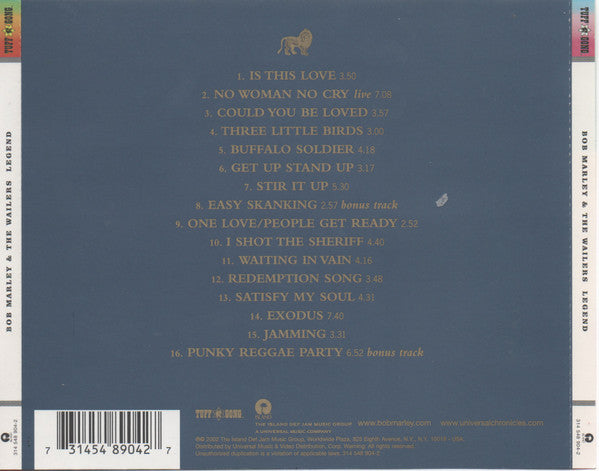 Bob Marley And The Wailers - Legend U.S. CD LP Factory Sealed / NEW