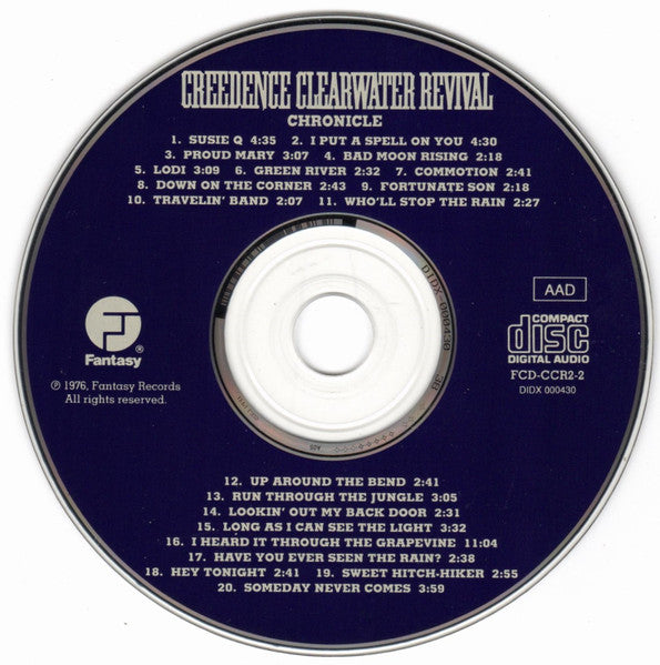 Creedence Clearwater Revival - Chronicle Greatest Hits U.S. CD LP