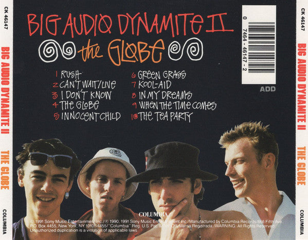 Big Audio Dynamite - The Globe U.S. CD LP