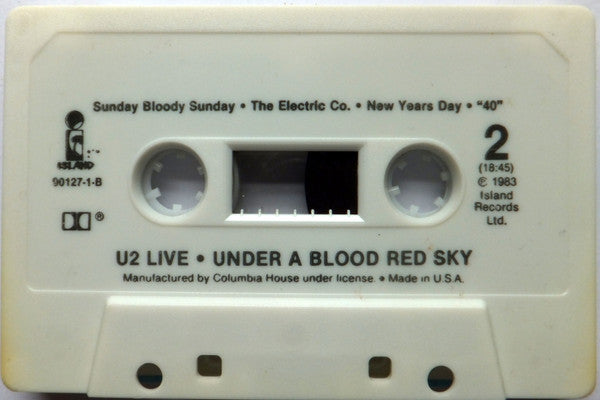 U2 - LIVE Under A Blood Red Sky U.S. Cassette LP Columbia House Edition