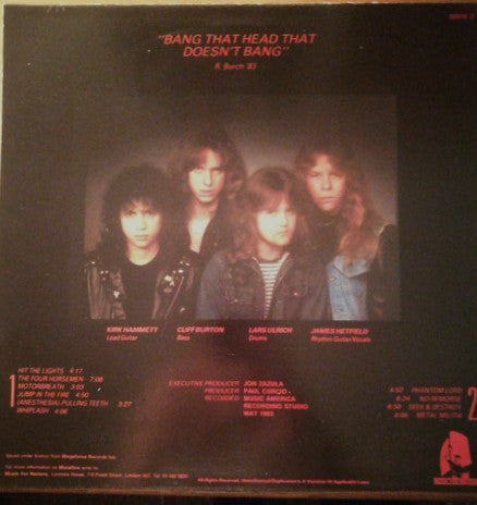 METALLICA - Kill 'Em All U.K. Import Picture Disc LP With Picture Sleeve