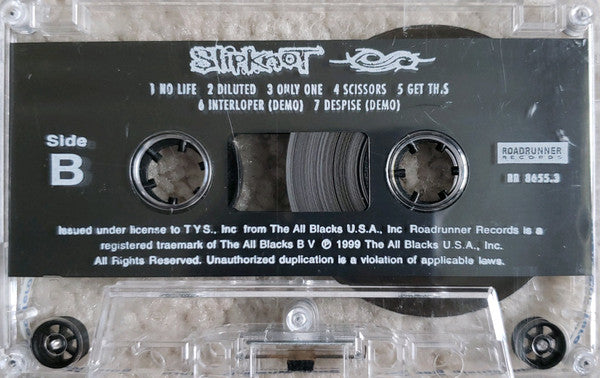 Slipknot - Self Titled Cassette LP Thailand Import