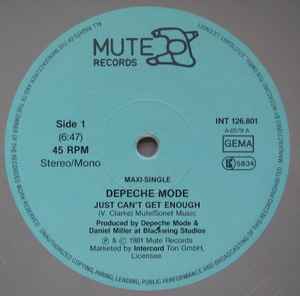 Depeche Mode - Just Can't Get Enough VERY RARE German Only Grey Vinyl 12"