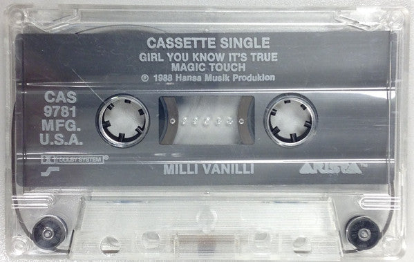 Milli Vanilli - Girl You Know It's True U.S. Cassette Single