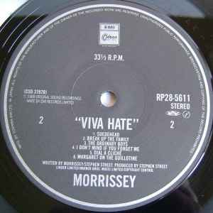 Morrissey / Smiths - Viva Hate RARE Japanese LP / 7" Promo / Signed 8 x 10 Photo