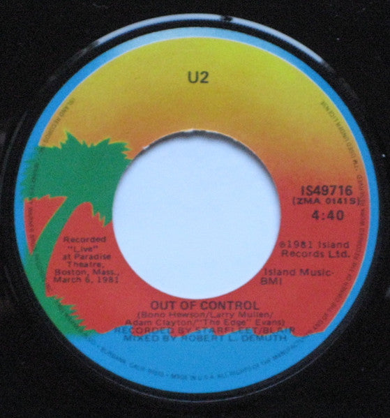 U2 - I Will Follow Very Scarce US 7" pressing