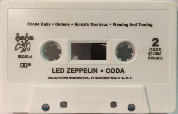 Led Zeppelin - Coda U.S. Cassette LP