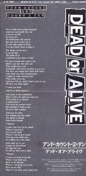 Dead Or Alive - Turn Around And Count To Ten Japanese 3" CD Single
