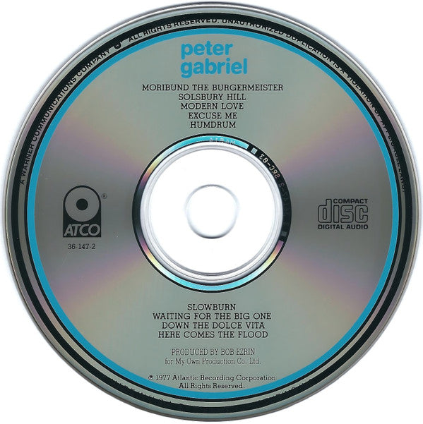 Peter Gabriel - Self Titled U.S. CD LP