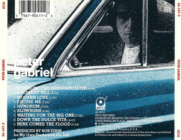 Peter Gabriel - Self Titled U.S. CD LP