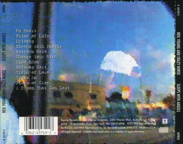 Neil Young And Crazy Horse - Sleeps With Angels U.S. CD LP