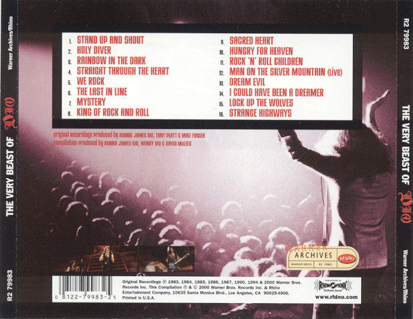 Dio - The Very Beast Of U.S. CD LP