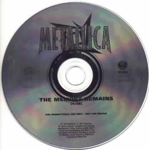 Metallica - The Memory Remains U.K. Promotional Only CD Single