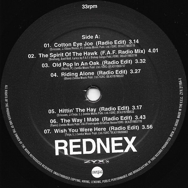 Rednex - Greatest Hits & Remixes German Import LP