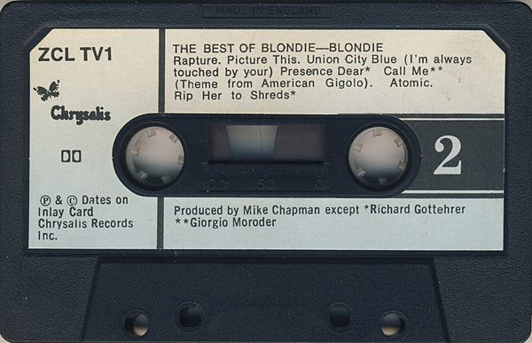 BLONDIE - The Best Of Blondie UK Import Cassette LP
