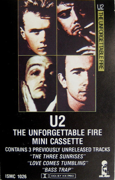 U2 - The Unforgettable Fire Canadian Import Cassette - Mini LP