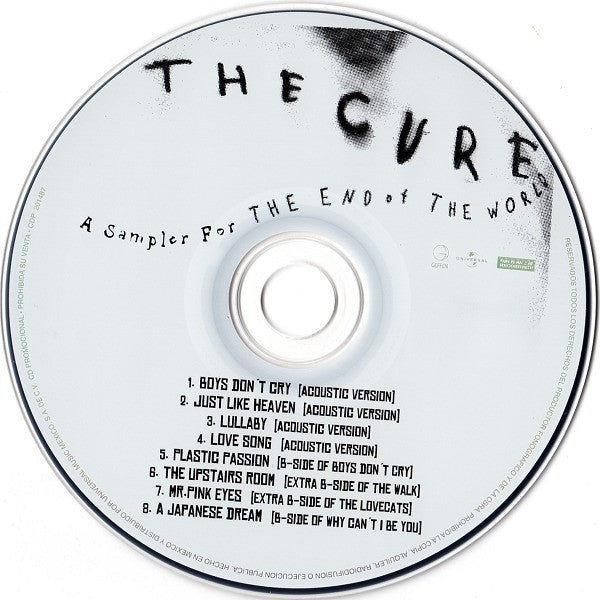 The Cure - The End Of The World - RARE 8-Track Promotional Sampler CD MEXICO Import