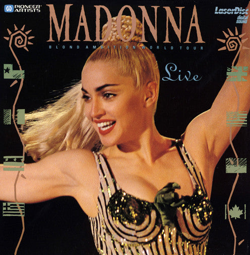 Madonna - Blond Ambition Tour LIVE U.S. 12" Laserdisc Gatefold Sleeve