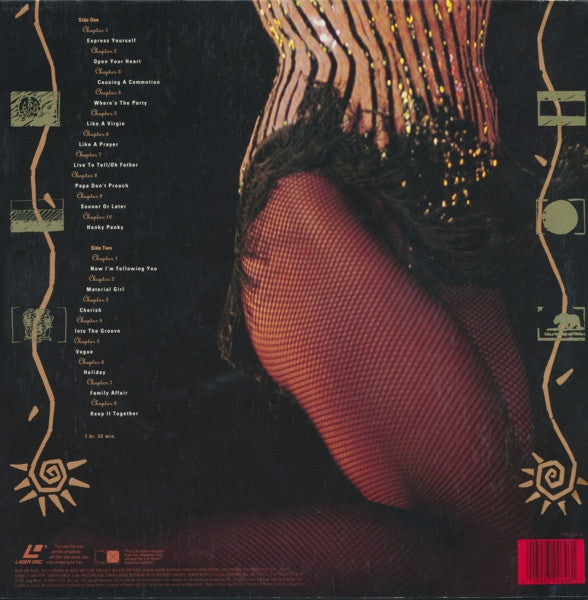 Madonna - Blond Ambition Tour LIVE U.S. 12" Laserdisc Gatefold Sleeve
