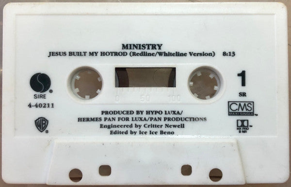 Ministry - Jesus Built My Hot Rod - U.S. ONLY 3-Track Cassette Single