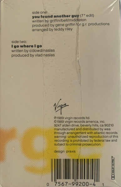 Boy George -You Found Another Guy - U.S. cassette Single