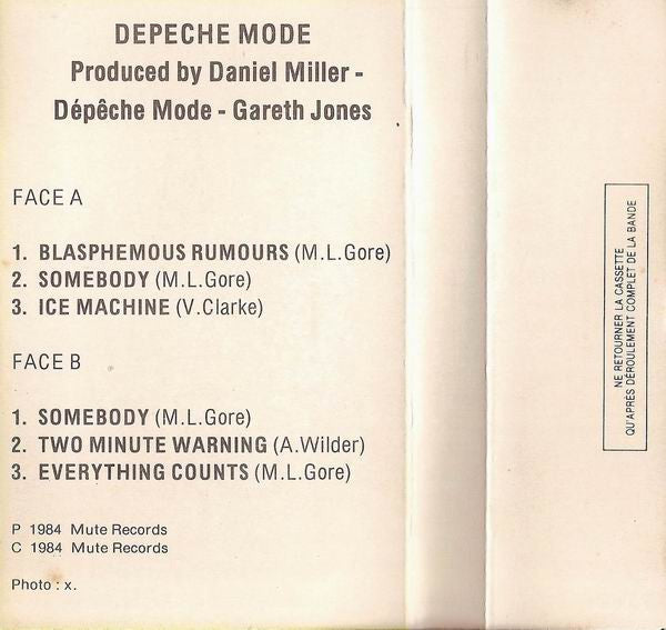 Depeche Mode - Blasphemous Rumours - Rare France ONLY Cassette Single