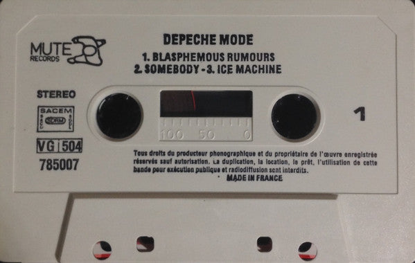 Depeche Mode - Blasphemous Rumours - Rare France ONLY Cassette Single