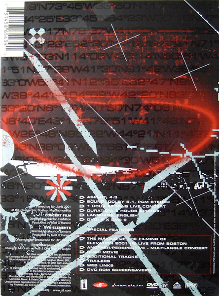 U2 - Elevation 2001 Live In Boston - 2 x DVD Box Set
