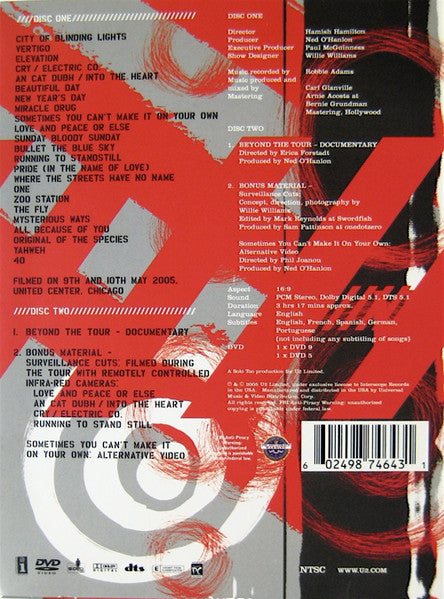 U2 - Vertigo 2005 Live From Chicago 2 x DVD