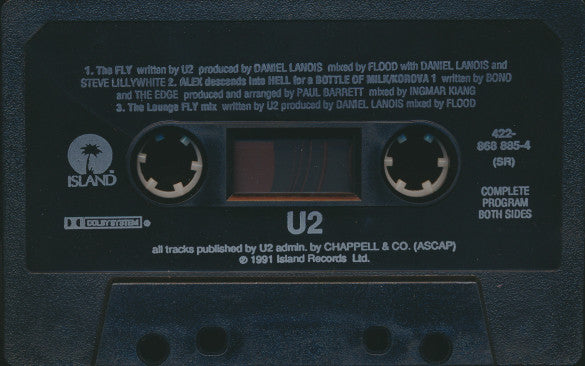 U2 - The Fly U.S. Cassette Single