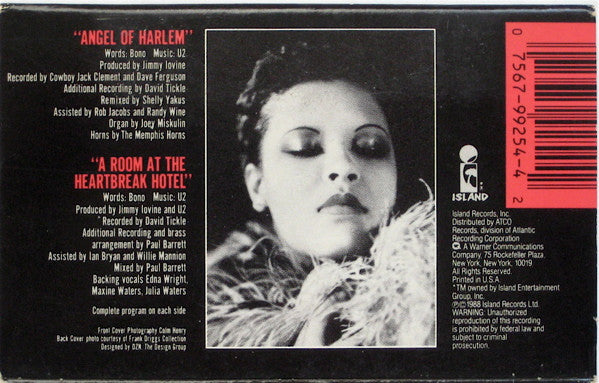 U2 - Angel Of Harlem - U.S. Cassette Single