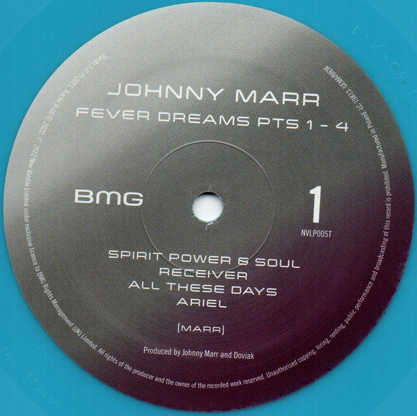 Johnny Marr - Fever Dreams Pts 1-4 European Import 2 x LP Turquoise Vinyl
