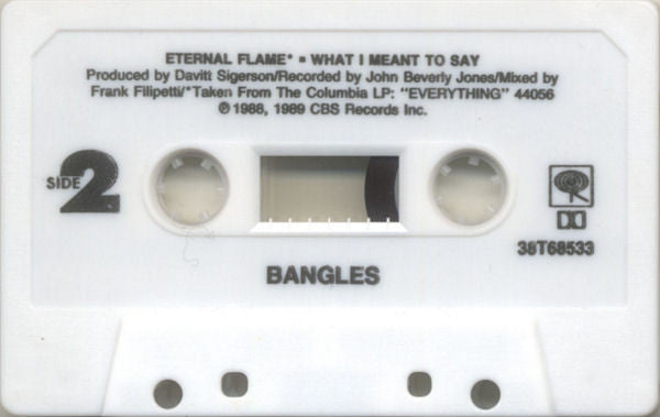 Bangles - Eternal Flame U.S. Cassette Single