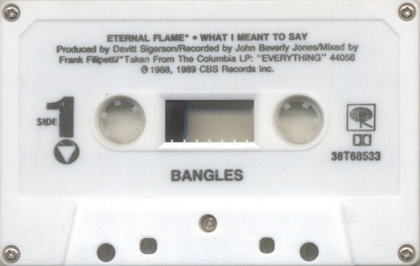 Bangles - Eternal Flame U.S. Cassette Single