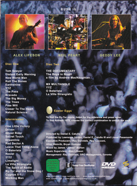 RUSH - In Rio - European Import 2 x DVD Box Set
