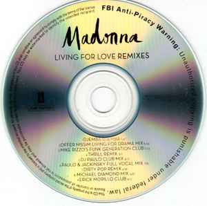 MADONNA - Living For Love 9-Track Promo CD Remixes