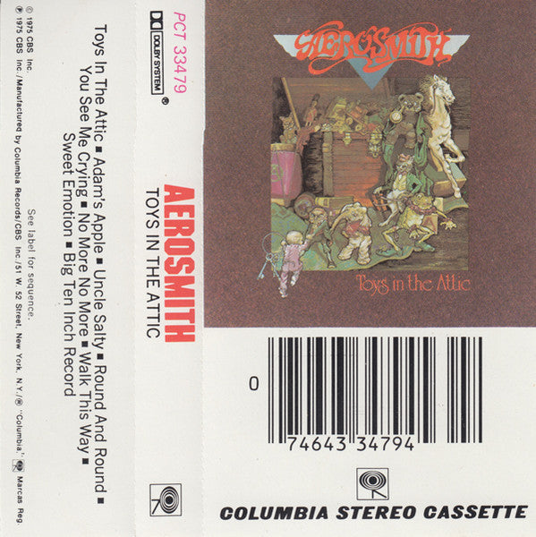 Aerosmith - Toys In The Attic U.S. Cassette LP