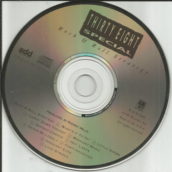 38 Special - Rock & Roll Strategy U.S. CD LP