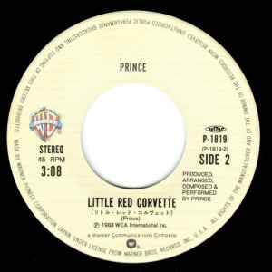 PRINCE - Delirious / Little Red Corvette Japanese 7" Single