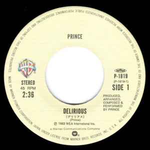 PRINCE - Delirious / Little Red Corvette Japanese 7" Single