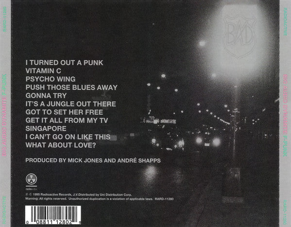 Big Audio Dynamite - F-Punk U.S. CD LP
